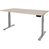 Schaffenburg Dextro Plus Zit-sta-bureau Rechthoekig Eiken T-Voet 1.800 (B) x 800 (D) x 645 (H) mm Melamine