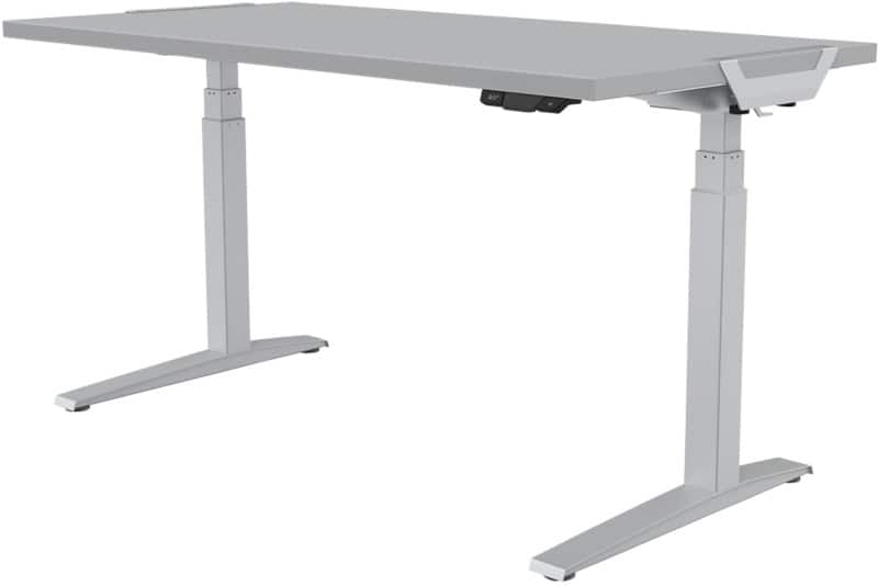 Fellowes Levado Elektrisch Hoogteverstelbaar Zit-sta-bureau Rechthoekig T-Voet 1.829 (B) x 698 (D) x 1.257 (H) mm Gemelamineerde spaanplaat, PVC (Polyvinylchloride), Staal