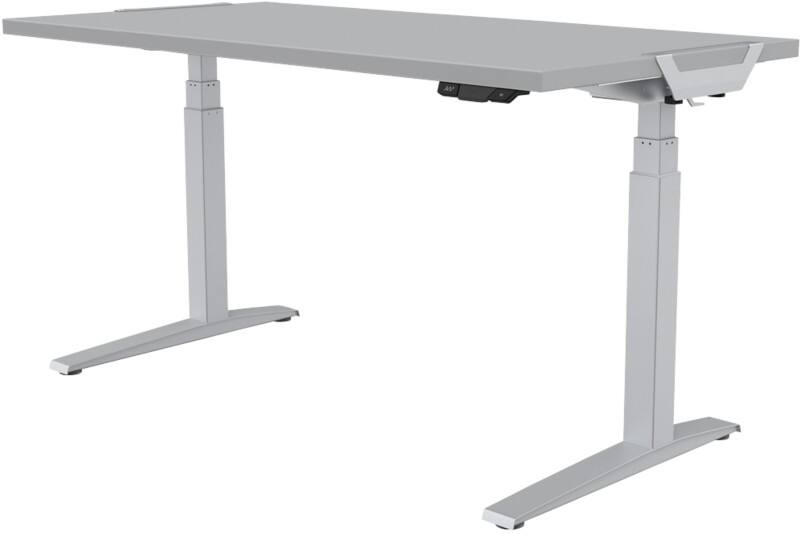 Fellowes Levado Elektrisch Hoogteverstelbaar Zit-sta-bureau Rechthoekig T-Voet 1.829 (B) x 698 (D) x 1.257 (H) mm Gemelamineerde spaanplaat, PVC (Polyvinylchloride), Staal