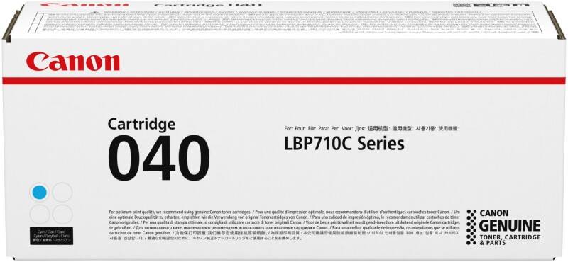 Toner 040C D'origine Canon Cyan