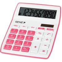 Calculatrice de bureau GENIE 840 P 10 chiffres Rose 30 x 106 mm