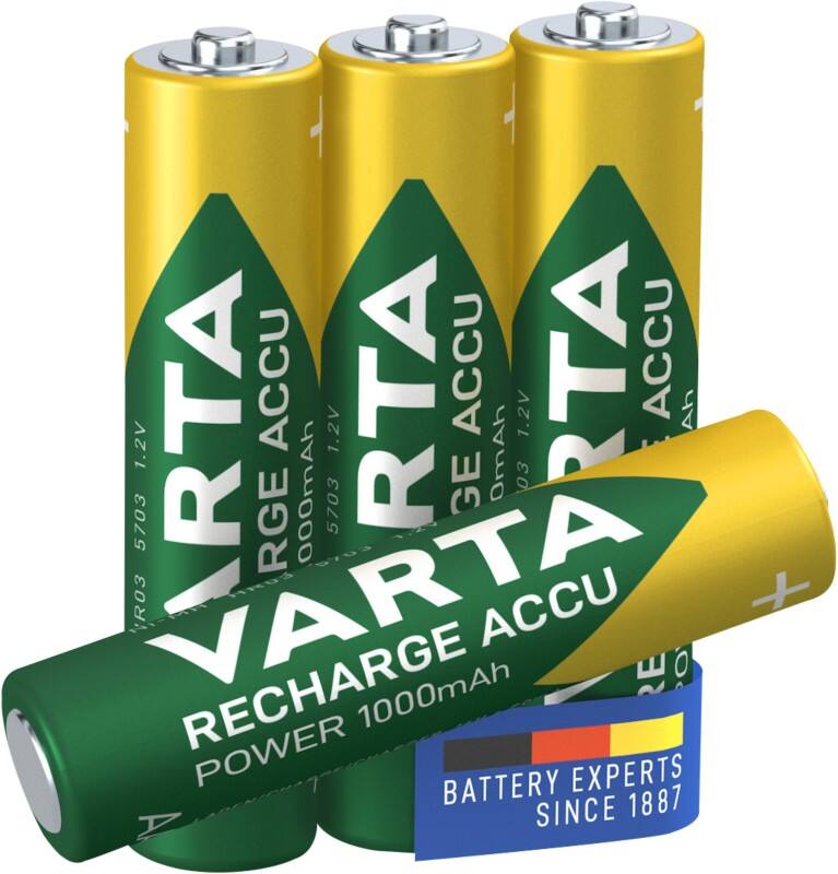 Piles VARTA ACCU AAA 1 000 mAh 4 Unités