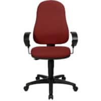 Siège de bureau TOPSTAR Contact permanent Tissu Accoudoirs réglables en hauteur Bordeaux 110 kg Point 60