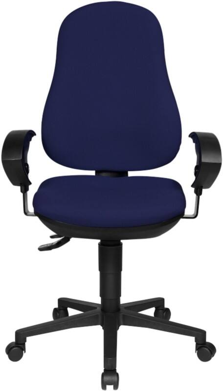 TOPSTAR Ergonomische stoel Permanent Contact Stof In hoogte verstelbare armleuning Blauw 110 kg Point 70