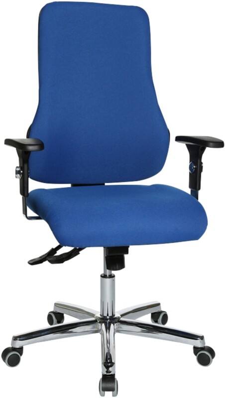TOPSTAR Ergonomische stoel Synchroonmechanisme Stof In hoogte verstelbare armleuning Blauw 110 kg Sitness 55