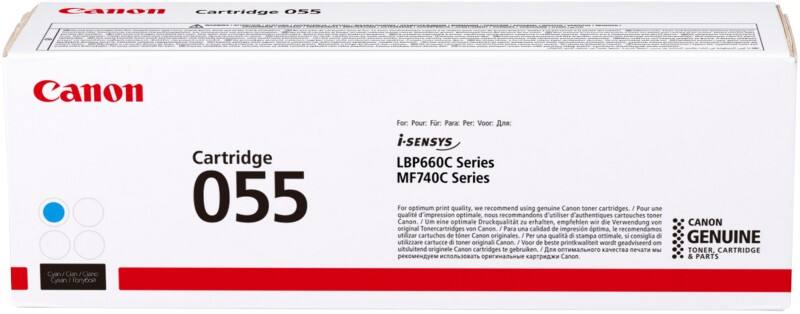 Canon 055 Origineel Tonercartridge Cyaan