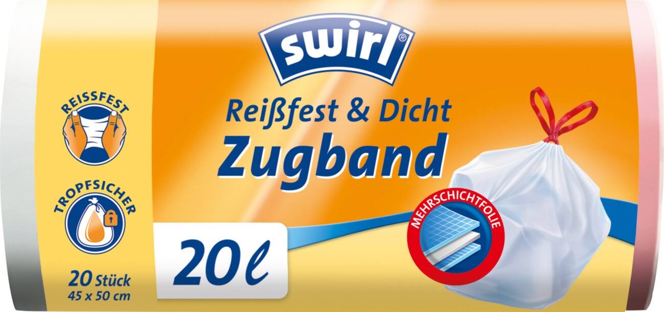 Swirl Vuilniszakken 20 l Transparant 45 x 50 cm 20 Stuks