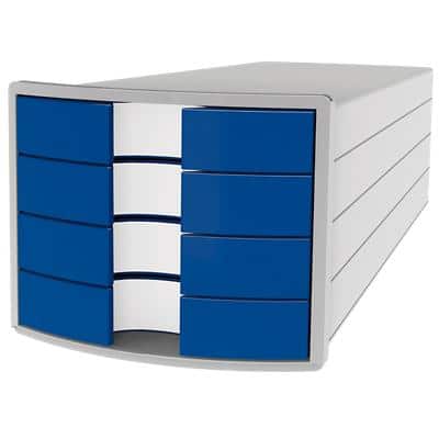 Module à tiroirs HAN Impuls Gris clair, bleu 28 x 36,7 x 23,5 cm Tiroirs fermés