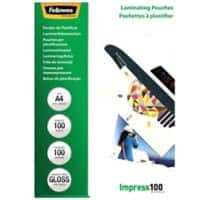 Fellowes Impress Lamineerhoes A4 Glanzend 100 micron (2 x 100) Transparant 100 Stuks