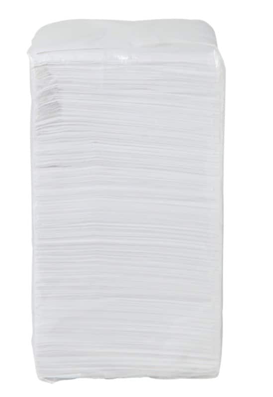 Serviette 1 épaisseur Blanc 33 x 33 cm 500 Feuilles