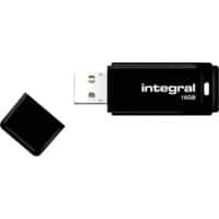 Integral USB 2.0 USB-stick 16 GB zwart