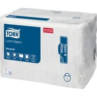 Tork lunch servetten 32,5 x 32,5cm wit 8 stuks 500 vellen