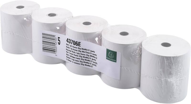 Exacompta Kassarol 80 mm 48 g/m² 5 Stuks