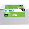 Ruban d’étiquettes Dymo D1 2093098 / 45803 d’origine Autocollantes Noir sur blanc 19 mm x 7 m Paquet de 10