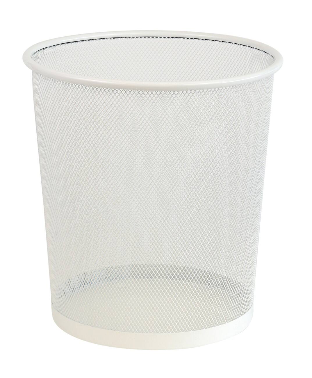 Corbeille à papier Office Depot Blanc Fil, métal 26 x 26 x 28 cm