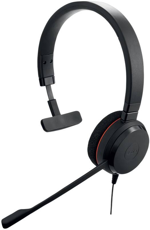 Jabra Evolve 20 MS Bedraad Headset Over het hoofd USB Noise-cancelling microfoon Met microfoon Mono Zwart