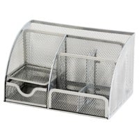 Organiseur de bureau Viking Fil, métal Argenté 22,2 x 14 x 12,5 cm