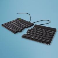 Clavier filaire R-Go Tools Ergonomique QWERTY US USB Noir