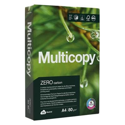 Papier MultiCopy Zero A4 80 g/m² Blanc 500 feuilles