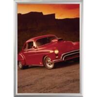 Cadre d’affichage Stewart Superior Montage mural A1 650 x 12 x 900 mm Argenté