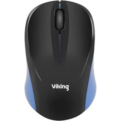 Viking Draadloze Muis HM8138 Optisch voor Rechts- en linkshandige gebruikers USB Zwart, blauw