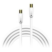 Câble coaxial AV XLayer 215385 1 x SAT-F vers 1 x SAT-F 3m Blanc