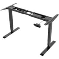 Bureau assis-debout euroseats Rectangulaire T-Pied 1800 (L) x 600 (P) x 1250 (H) mm Acier