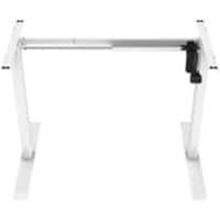 Bureau assis-debout euroseats Rectangulaire T-Pied 1210 (L) x 500 (P) x 1210 (H) mm Acier