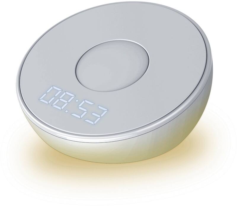 Station de charge sans fil Qi et réveil XLayer Light 215765 Blanc