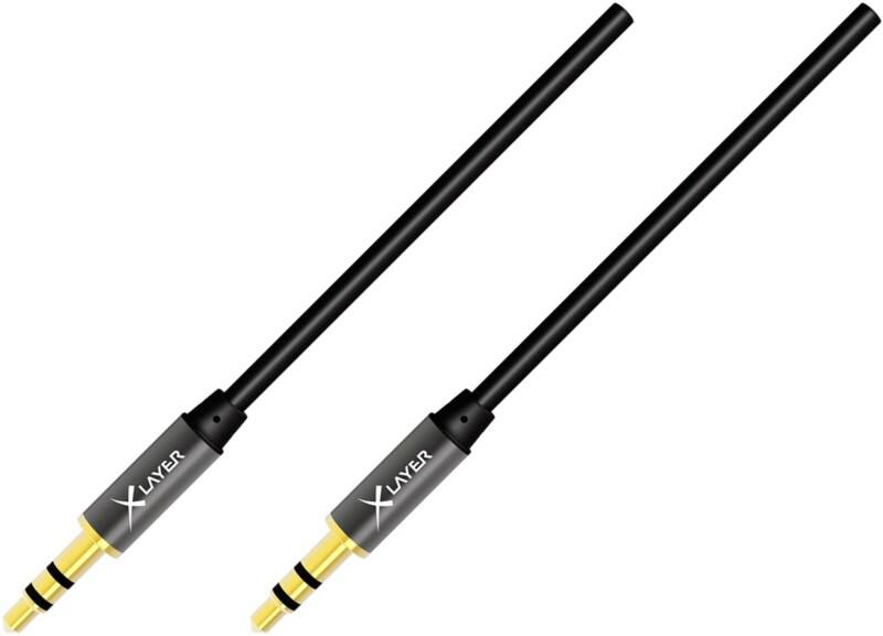 Câble audio XLayer 210790 1 x 3,5mm Mini jack vers 1 x 3,5mm Mini jack 2m