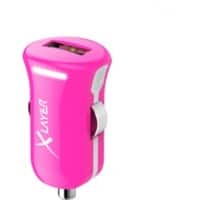 Chargeur USB de voiture XLayer 214107 Rose