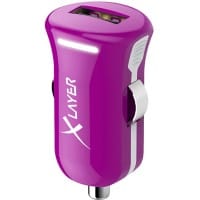 Chargeur USB de voiture XLayer 214108 Violet