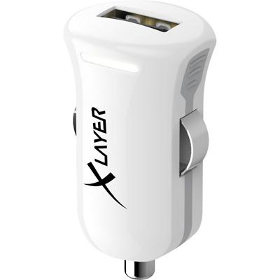 Chargeur USB de voiture XLayer 214105 Blanc