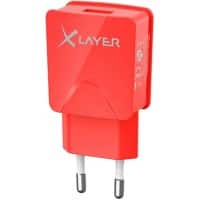 XLAYER 214110 USB-stroomadapter Rood