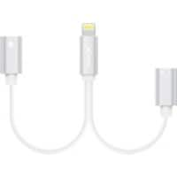 XLAYER 214360 1 x Apple Lightning male naar 2 x Apple Lightning female dual adapter Wit