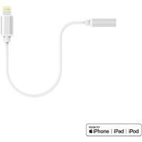 XLAYER 214355 1 x Apple Lightning male naar 1 x 3.5mm jack adapter Wit