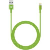 XLAYER 214090 1 x USB A male naar 1 x Apple Lightning male laad & sync kabel 1m Zwart