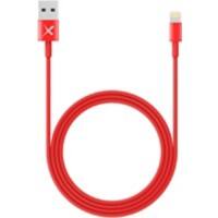 XLAYER 214089 1 x USB A male naar 1 x Apple Lightning male laad & sync kabel 1m Rood