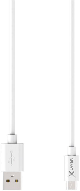 Câble micro USB XLayer 210570 1,2 m Blanc