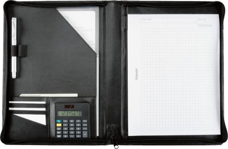 Conférencier Alassio Cuir Noir 26 x 2 x 31,5 cm