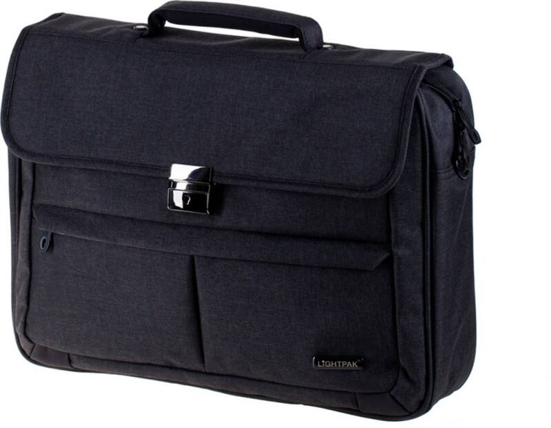 Lightpak laptoptas MOTION 17 inch polyester antraciet