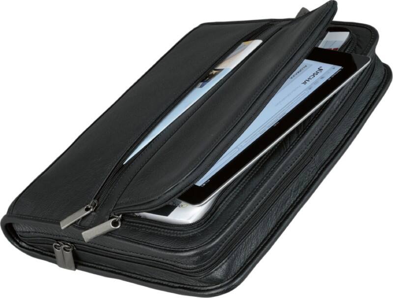 Conférencier Alassio Cuir Noir 28,5 x 7 x 36 cm