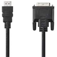 Nedis HDMI Male HDMI-kabel DVI-D 24+1-Pin Male CCGP34800BK20 Zwart 2 m