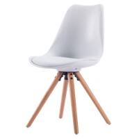 Chaises visiteur Realspace Ella Tissu Blanc