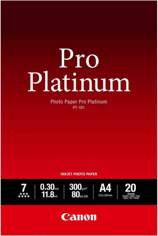 Papier photo Canon PT-101 A4 300 g/m² Blanc 20 Feuilles