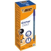 BIC Cristal Exact balpen blauw extra fijn 0,28 mm 20 stuks