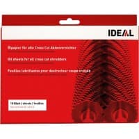 Feuilles lubrifiantes pour destructeur de documents IDEAL 18 Feuilles