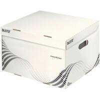 Leitz easyboxx Archiefdozen 6136 Met Flapdeksel Grootte M Wit Karton 36,7 x 32,5 x 26,3 cm 15 Stuks