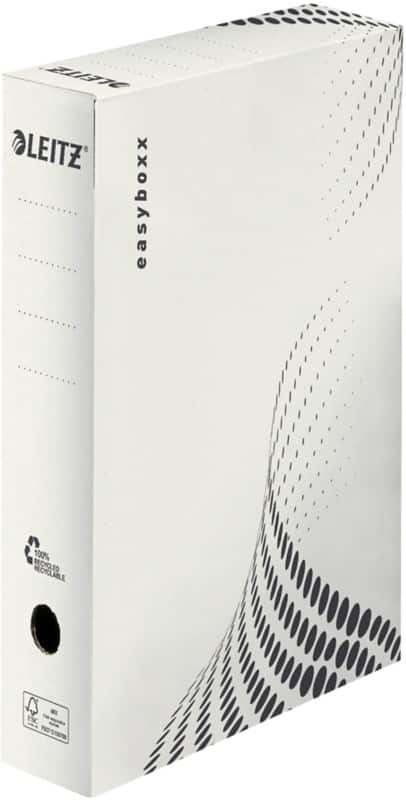 Boîtes d'archivage Leitz easyboxx 6131 700 feuilles A4 blanc carton 8 x 35 x 25 cm 25 Unités