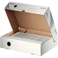 Leitz easyboxx Archiefdozen 6134 Met Flapdeksel 700 Vel A4 Wit Karton 8 x 35 x 25 cm 25 Stuks